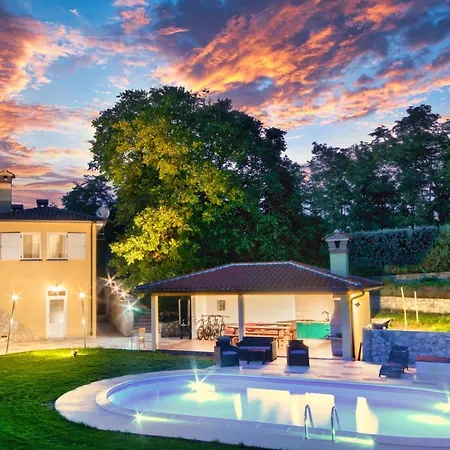 Romantic Sky With Pool And Garden